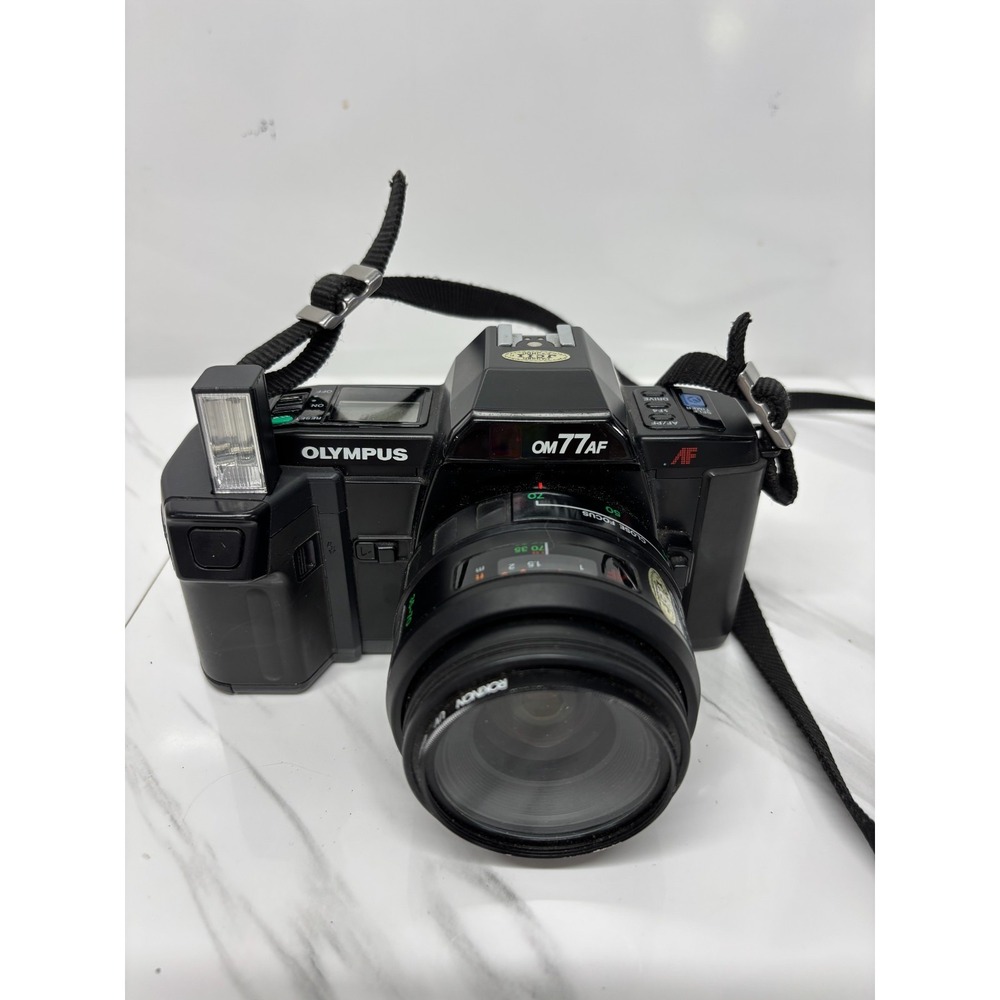 Olympus OM77AF w/ 35-70mm F3.5-4.5 Lens SLR Film Camera - For Parts
